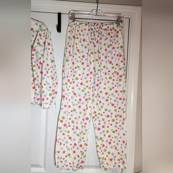 Pine Cone Hill Fine Linens Colorful Polka Dot 2 Piece Pajama Set Small - Picture 7 of 12